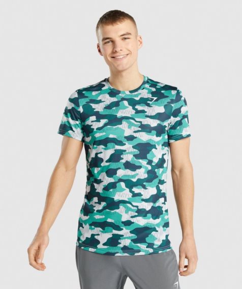 Koszulki Gymshark Arrival Męskie Camo | PL 205LHD